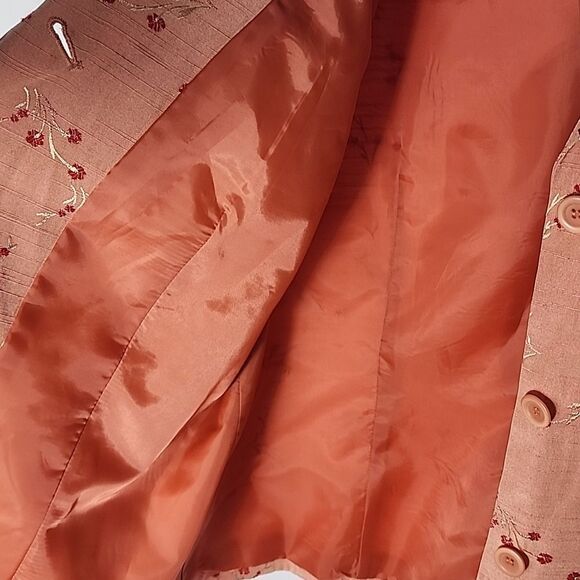 Norton McNaughton Soft Floral Rayon Blend Size 12 Jacket~Blazer - Picture 11 of 11